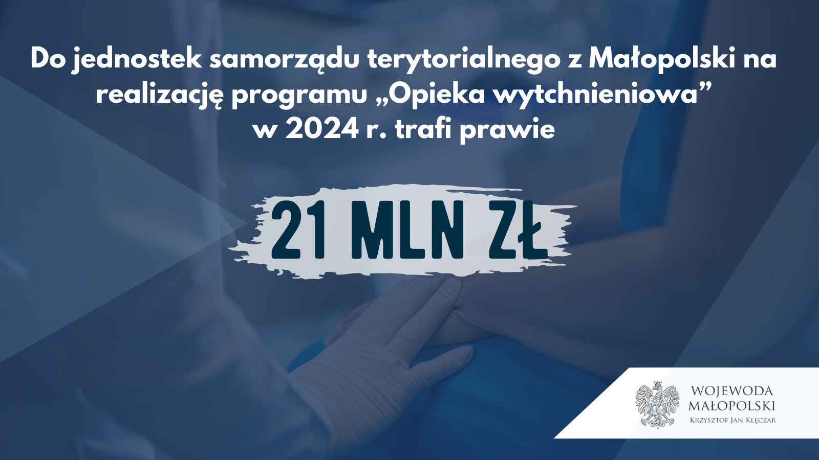 Niosąc wsparcie. Prawie 21 mln zł dla Małopolski na realizację Opieki wytchnieniowej w 2024 r.
